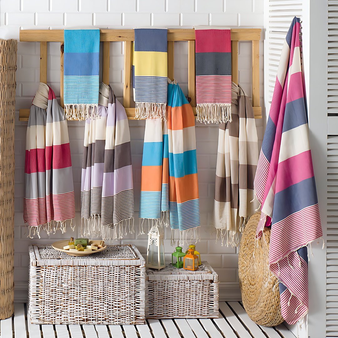 Renkli Çizgili Peştemal